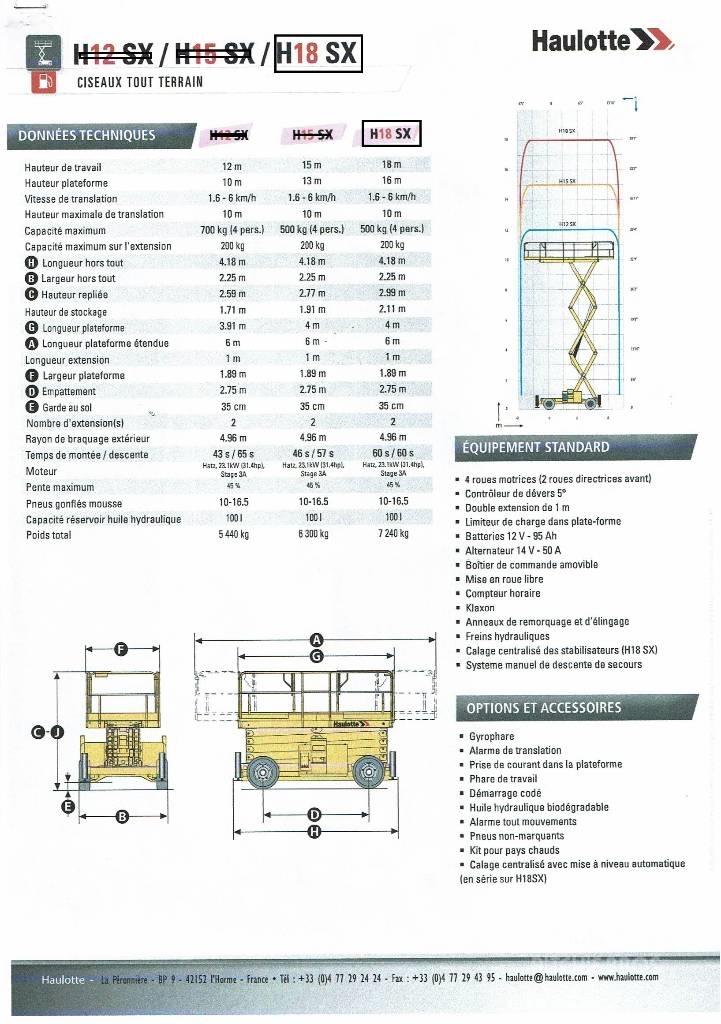 Haulotte H 18 SX Žirkliniai keltuvai