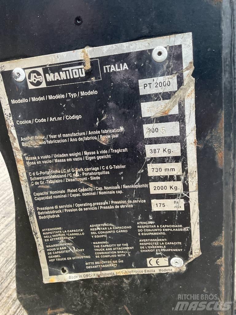 Manitou PT2000 Kiti naudoti statybos komponentai