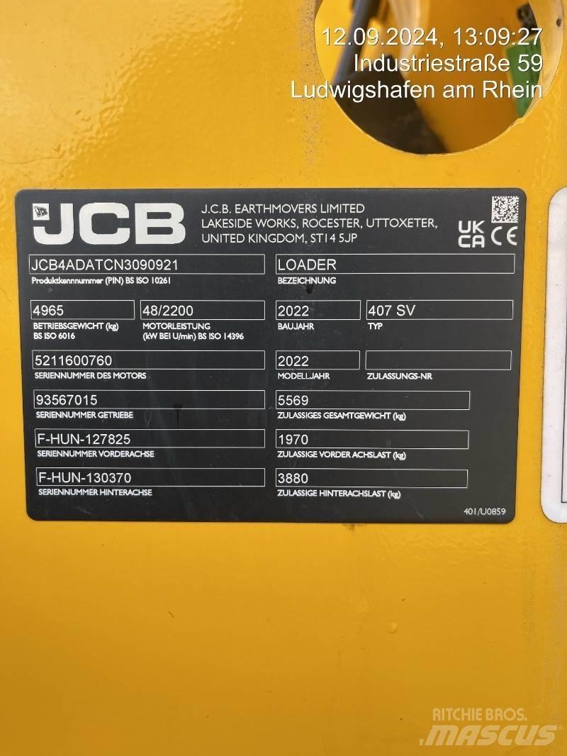 JCB 407 Naudoti ratiniai krautuvai