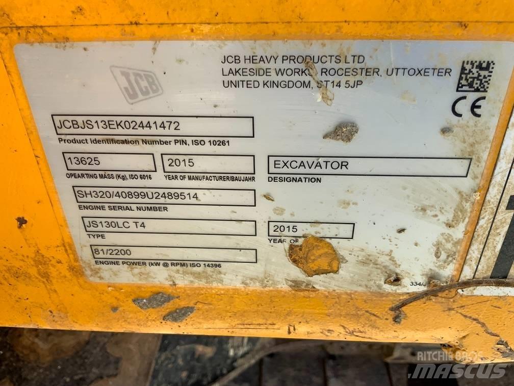 JCB JS 130 LC Vikšriniai ekskavatoriai