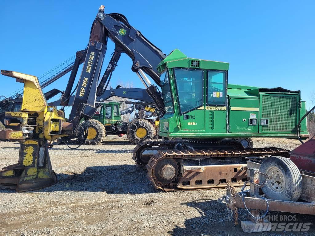 John Deere 853 Miško pjovimo technika