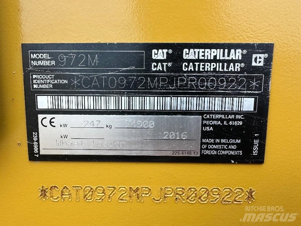 CAT 972 M Naudoti ratiniai krautuvai