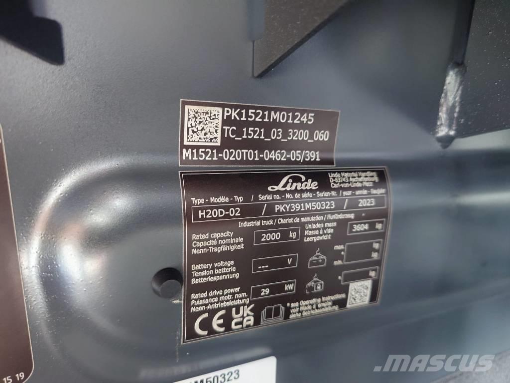 Linde H20D/391-02 Dyzeliniai krautuvai
