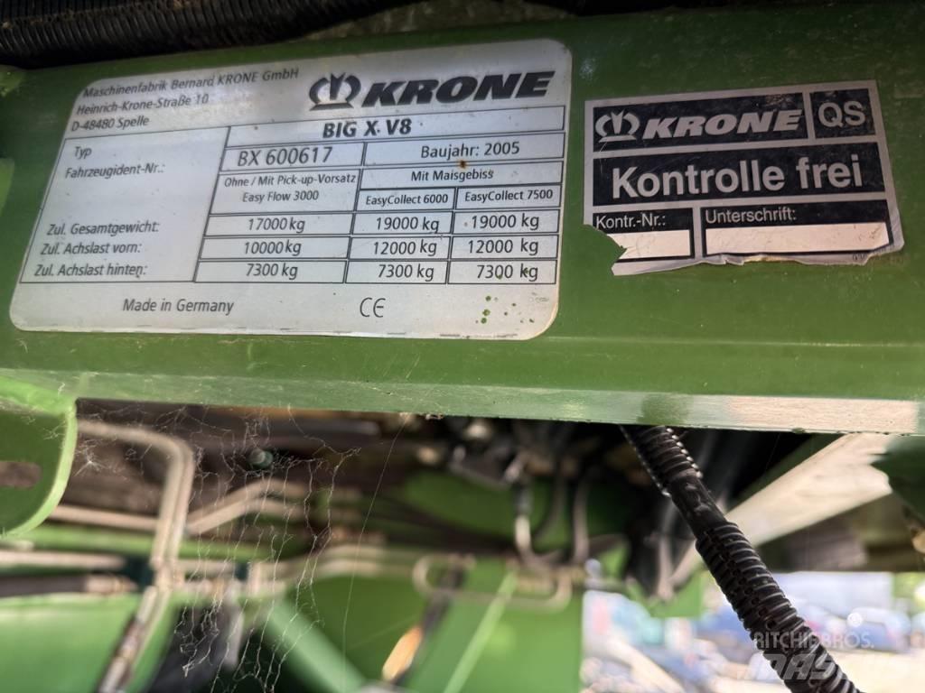 Krone Big X V8 Pašarų ruošimo technika