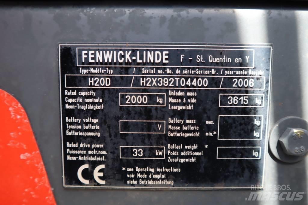 Linde H20D 2000 Kg Dyzeliniai krautuvai