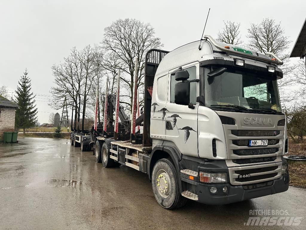 Scania R440 Miškovežių vilkikai