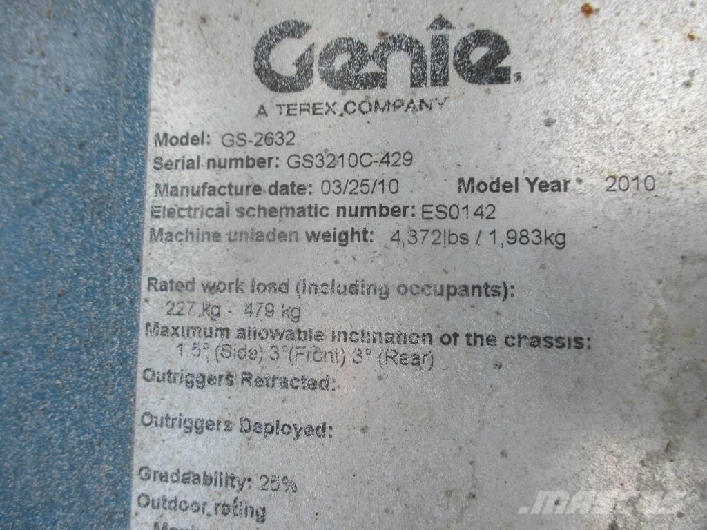Genie GS 2632 Žirkliniai keltuvai