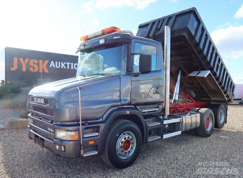 Scania T 144-530 Savivarčių priekabų vilkikai