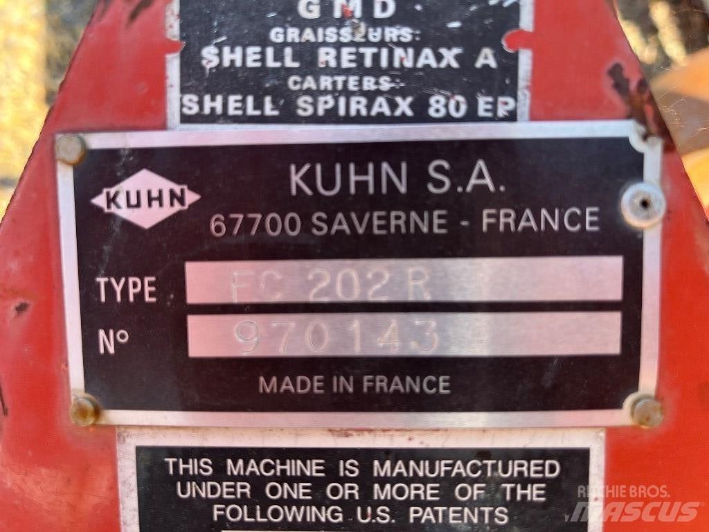 Kuhn FC 202 R Formuojančios žoliapjovės