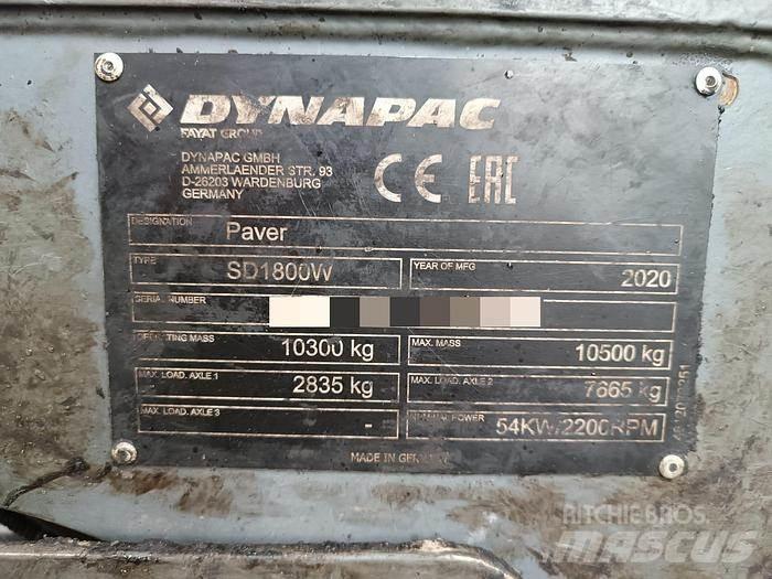 Dynapac SD1800W Asfalto klotuvai
