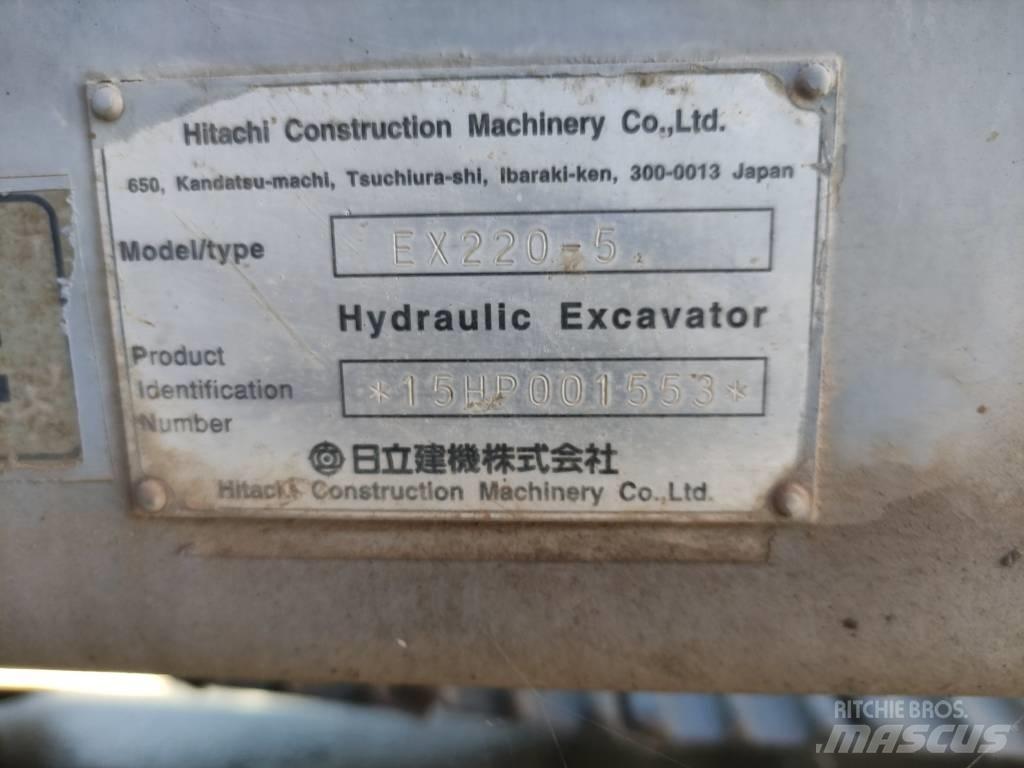 Hitachi EX 220-5 Vikšriniai ekskavatoriai