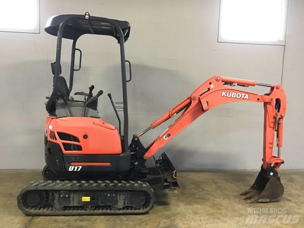 Kubota U 17 Mini ekskavatoriai < 7 t