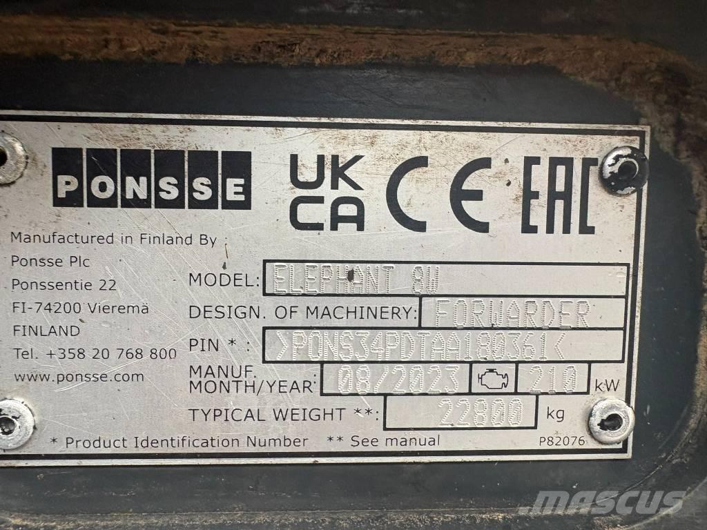 Ponsse Elephant Naudoti miškovežiai (Forvarderiai)