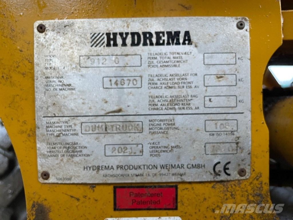 Hydrema 912 G Karjeriniai savivarčiai