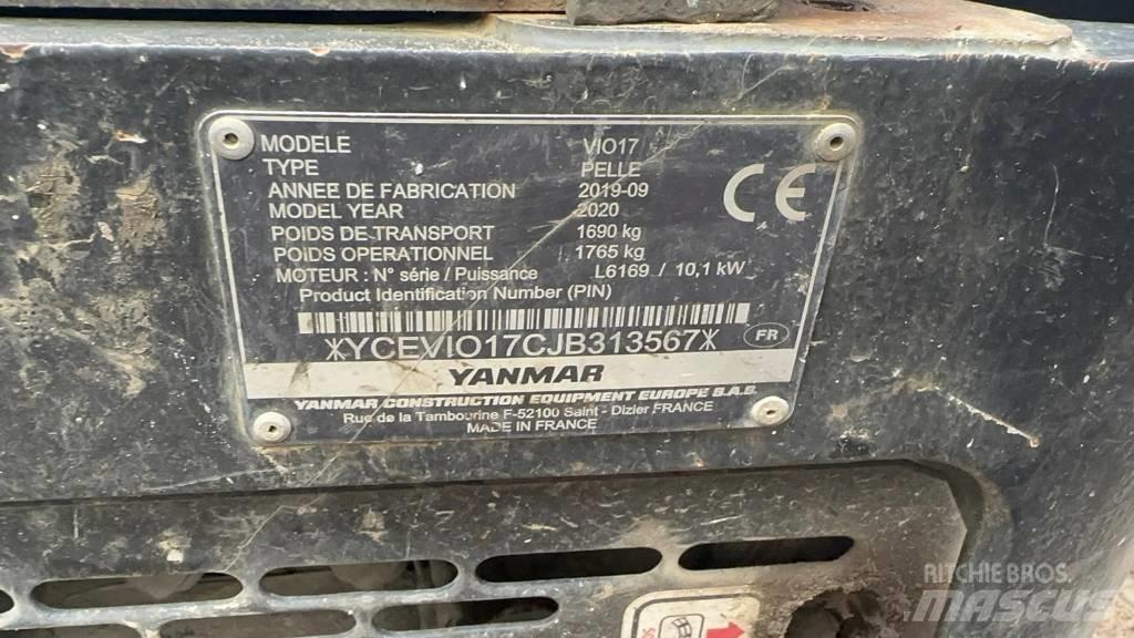 Yanmar Vio 17 Mini ekskavatoriai < 7 t