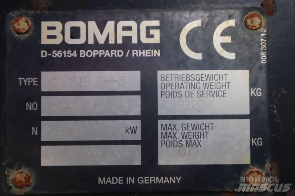 Bomag BW 219 DH-3 Vieno būgno volai