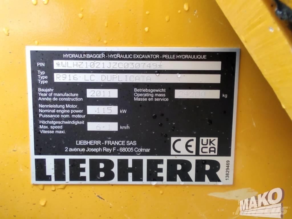 Liebherr R 916 Vikšriniai ekskavatoriai