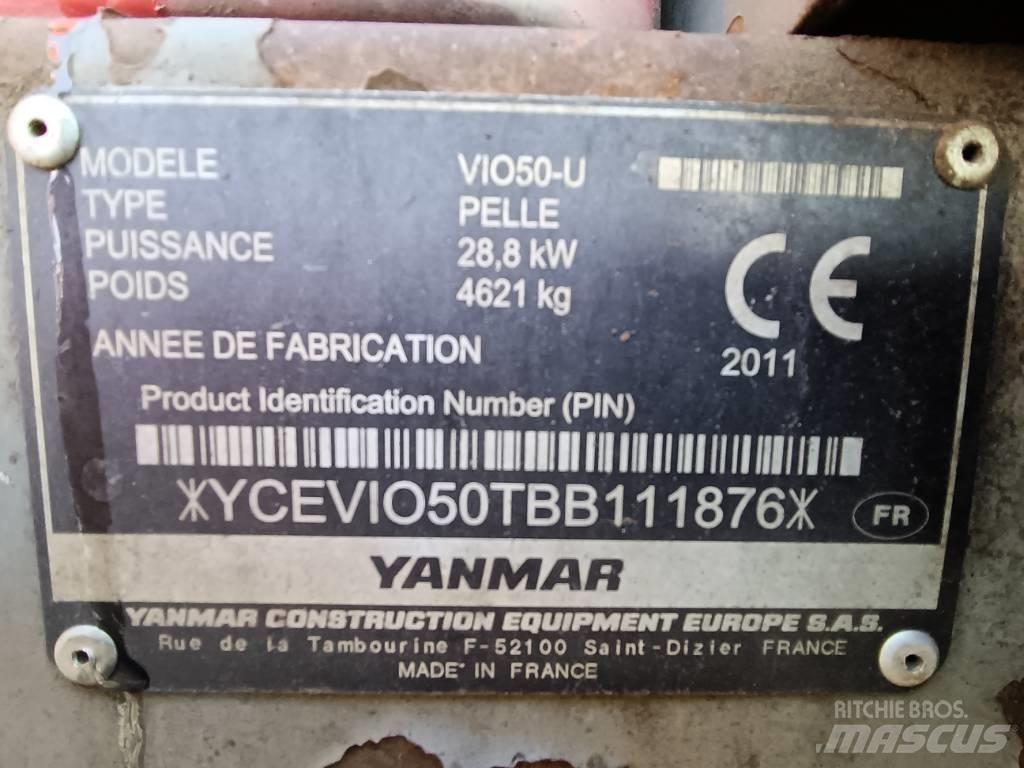 Yanmar Vio 50 Mini ekskavatoriai < 7 t