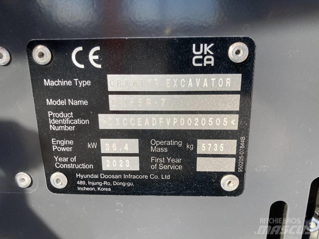 Develon DX 55 R-7 Mini ekskavatoriai < 7 t