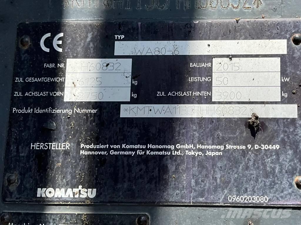Komatsu WA 80-6 Naudoti ratiniai krautuvai