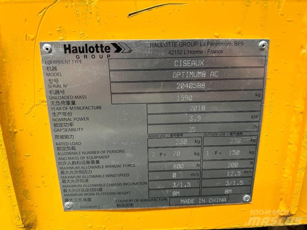 Haulotte OPTIMUM 8 Žirkliniai keltuvai