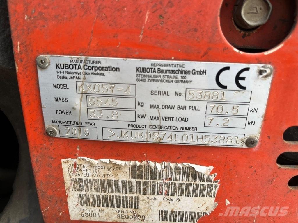 Kubota KX 057-4 Mini ekskavatoriai < 7 t