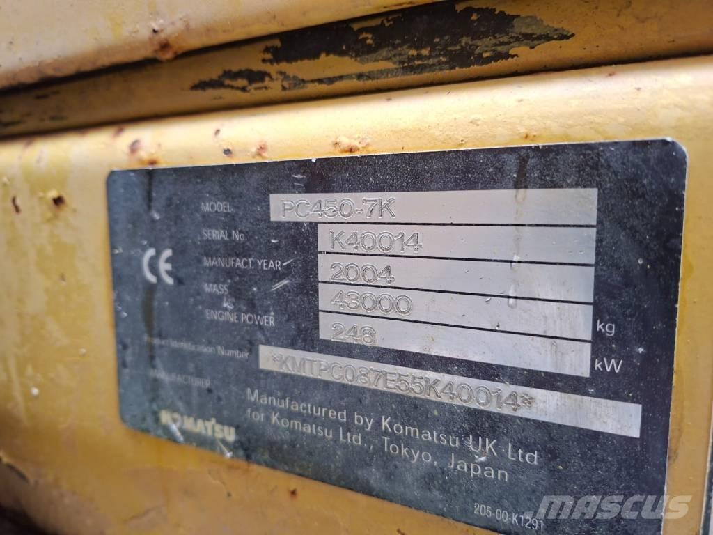 Komatsu PC 450-7 Vikšriniai ekskavatoriai