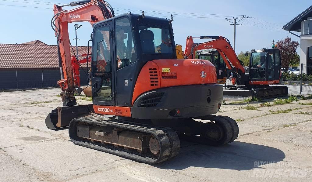 Kubota KX 080-4 Vidutinės galios ekskavatoriai 7-12 t