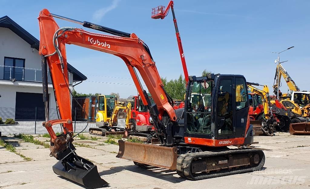 Kubota KX 080-4 Vidutinės galios ekskavatoriai 7-12 t