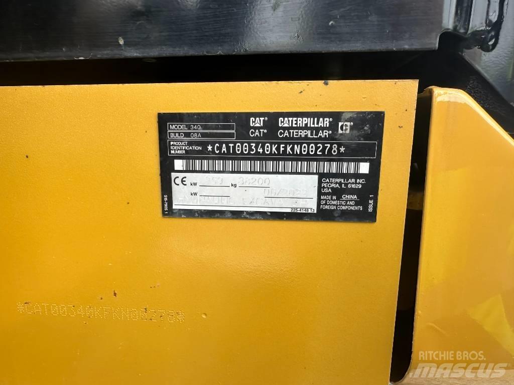 CAT 340 Vikšriniai ekskavatoriai