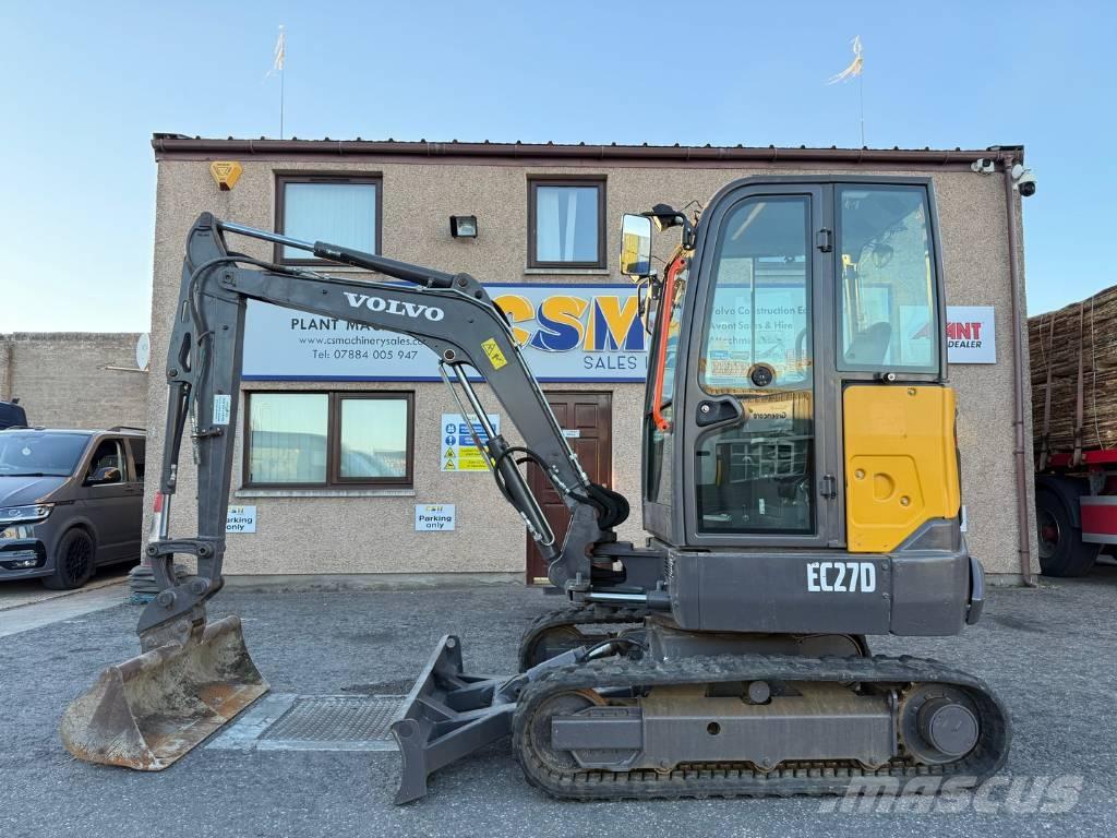 Volvo EC 27 D Mini ekskavatoriai < 7 t