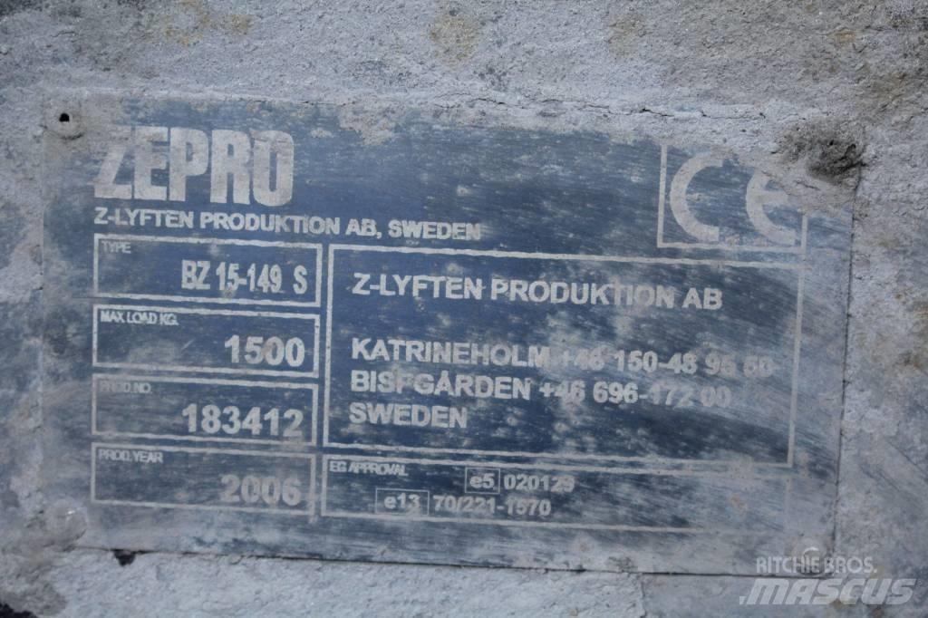  Zepro bakgavellyft Hidraulikos įrenginiai