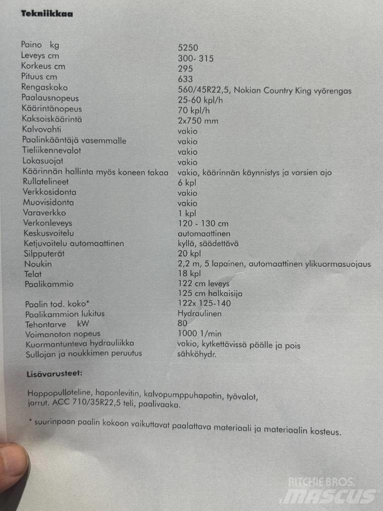 Agronic ACC Pulse M Ritinių presai