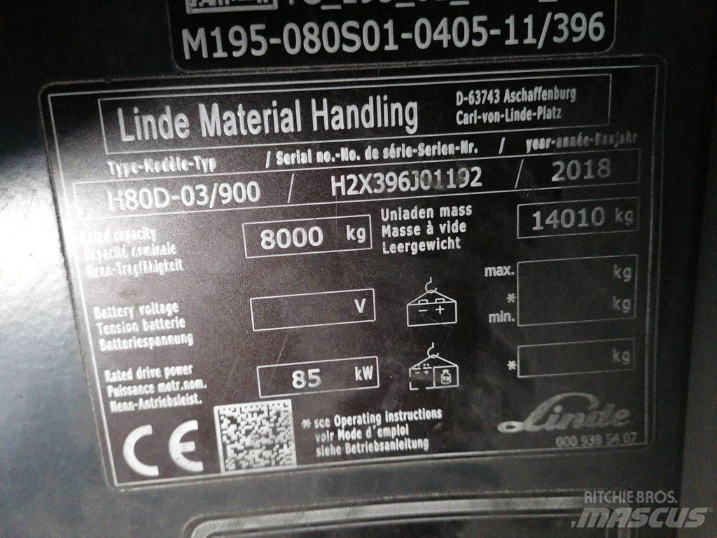 Linde H80D-03/900 Dyzeliniai krautuvai