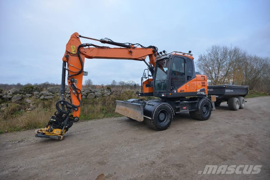 Doosan DX 165 W-5 Ratiniai ekskavatoriai