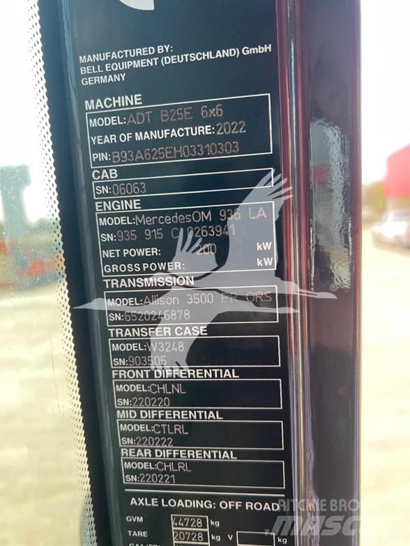 Bell B25E Karjeriniai savivarčiai