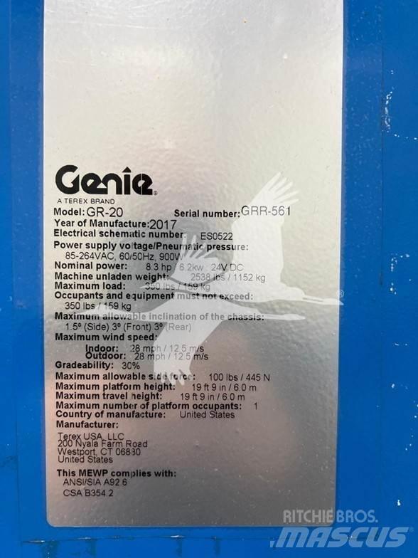 Genie GR20 Vertikalūs stiebiniai keltuvai