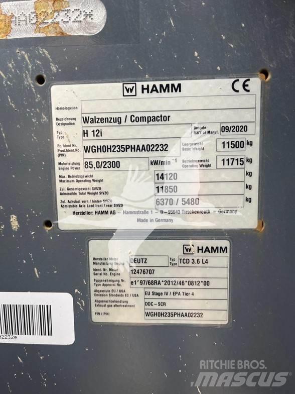 Hamm H12i Vieno būgno volai
