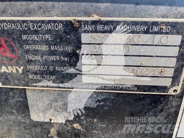 Sany SY265CLR Vikšriniai ekskavatoriai