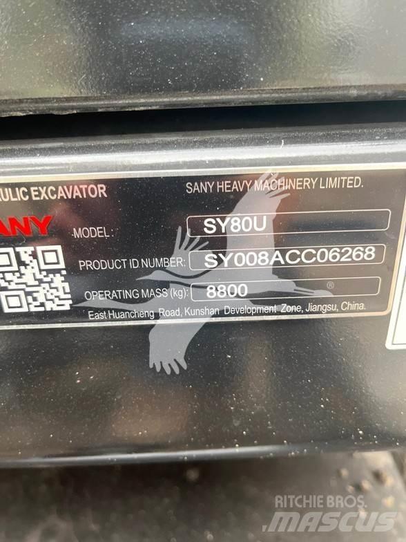 Sany SY80U Vikšriniai ekskavatoriai
