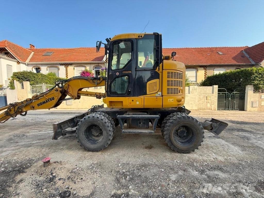 Komatsu PW 118 Ratiniai ekskavatoriai