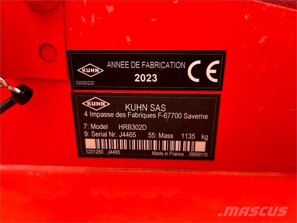 Kuhn HRB 302 D Varomosios akėčios ir žemės frezos