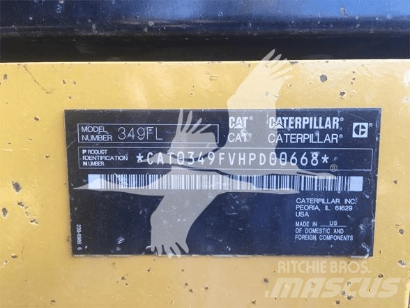 CAT 349FL Vikšriniai ekskavatoriai