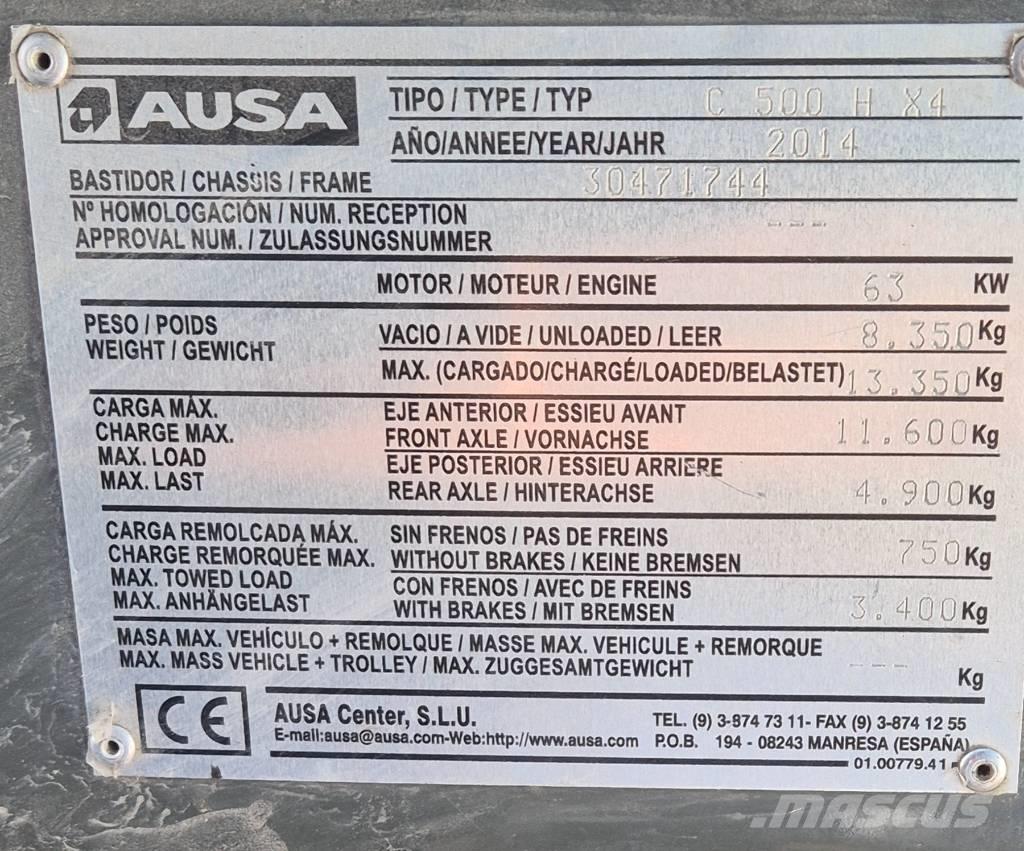 Ausa C 500 H X4 Visureigiai krautuvai
