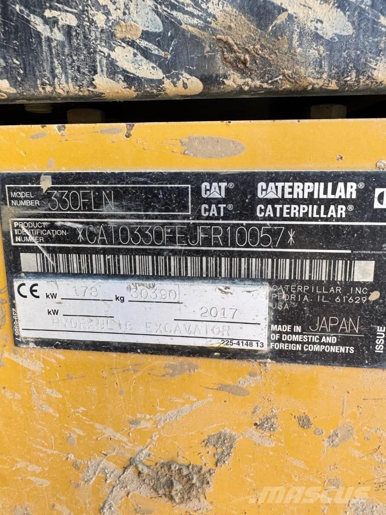 CAT 330 FLN Vikšriniai ekskavatoriai