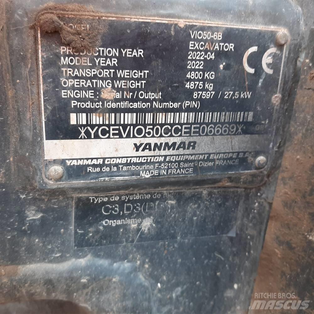 Yanmar Vio 50 Mini ekskavatoriai < 7 t