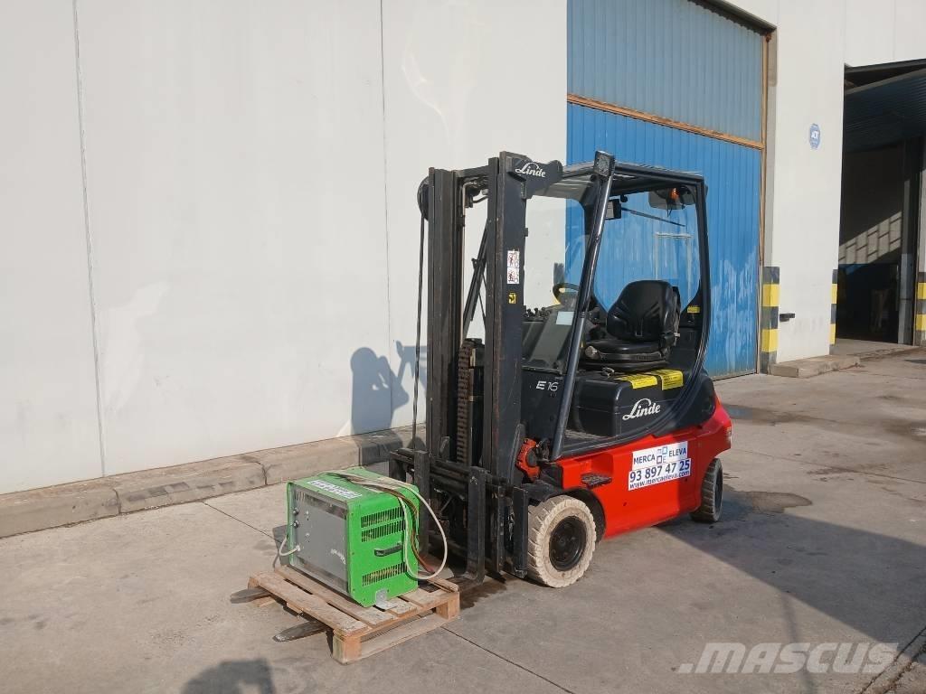 Linde E16P-02 Elektriniai šakiniai krautuvai