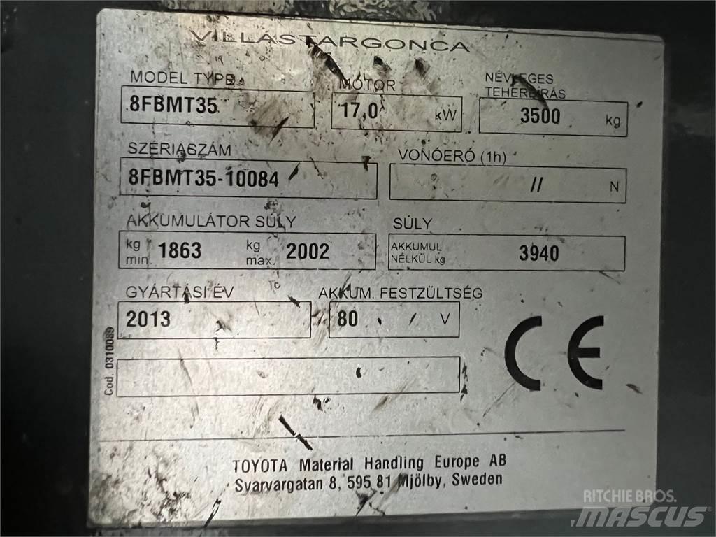 Toyota 8FBMT35 Elektriniai šakiniai krautuvai