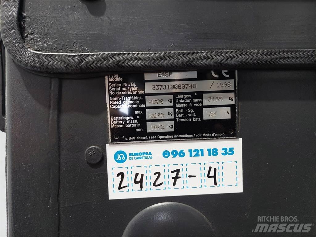 Linde E48P Elektriniai šakiniai krautuvai