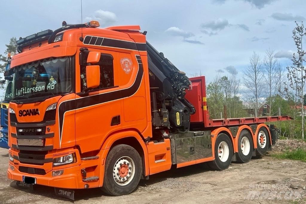 Scania R 500 Automobiliniai kranai